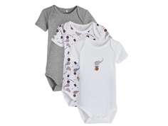 Name It grey melange body circus (3-pack)